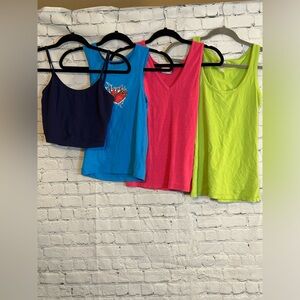 Bundle of 4 Tank Tops and One Tube Top Size Small